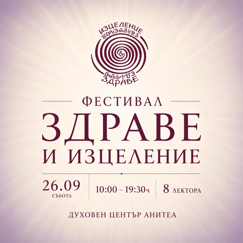 Фестивал Здраве и Изцеление. Духовен Център Анитеа